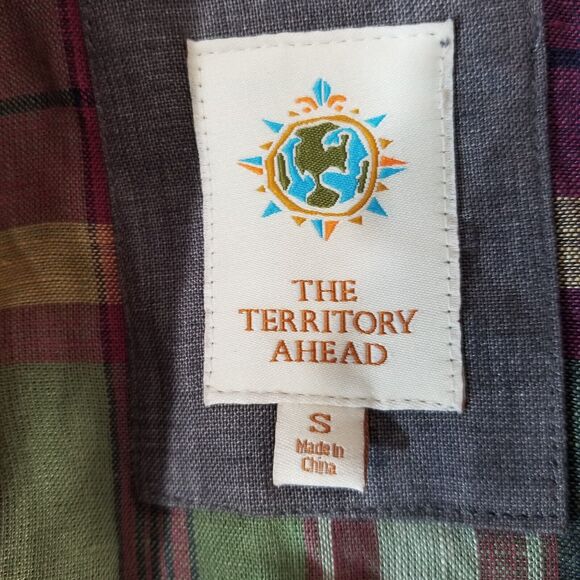 The Territory Ahead Sport Coat Jacket Mens small gray Linen Unstructured preppy - Picture 13 of 15